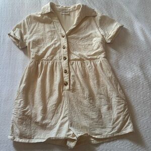 Storia cream babydoll romper